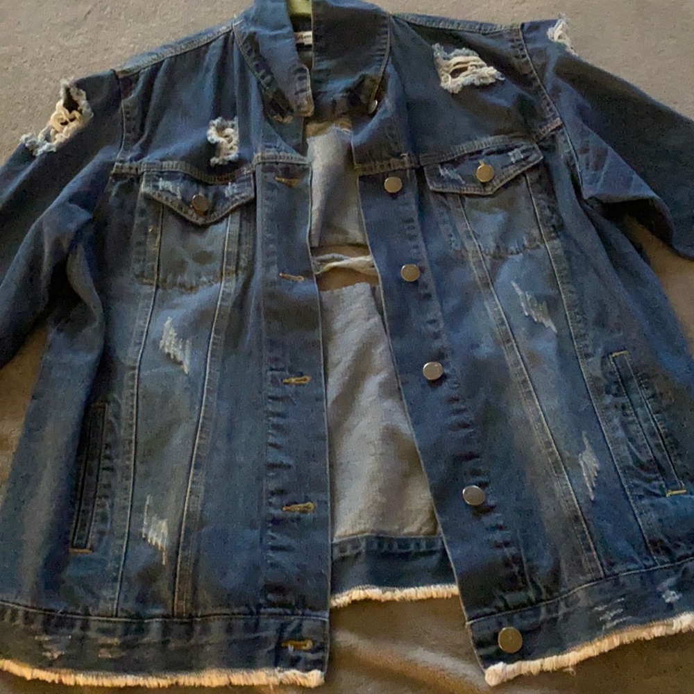 Denim distressed Jacket